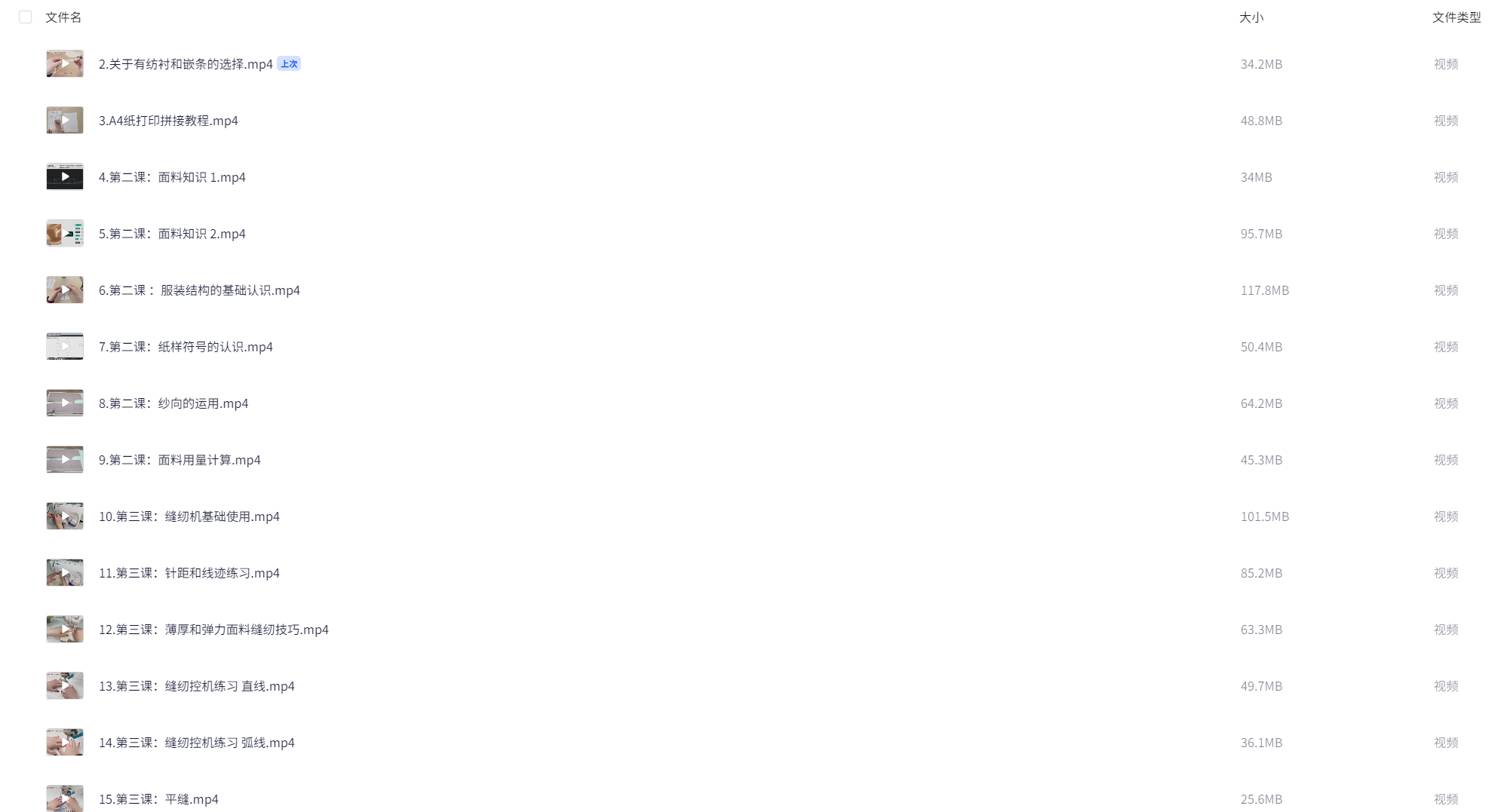 苏苏服装制版缝纫工艺课程合集-vv衣学院