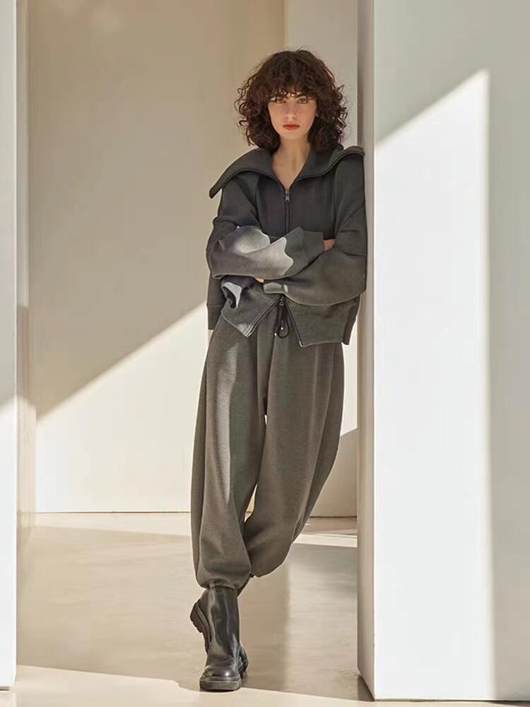 卫兰通勤大翻领卫衣-vv衣学院