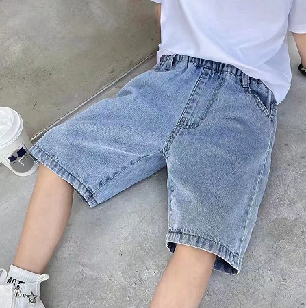 中大童牛仔短裤120-160纸样下载-vv衣学院