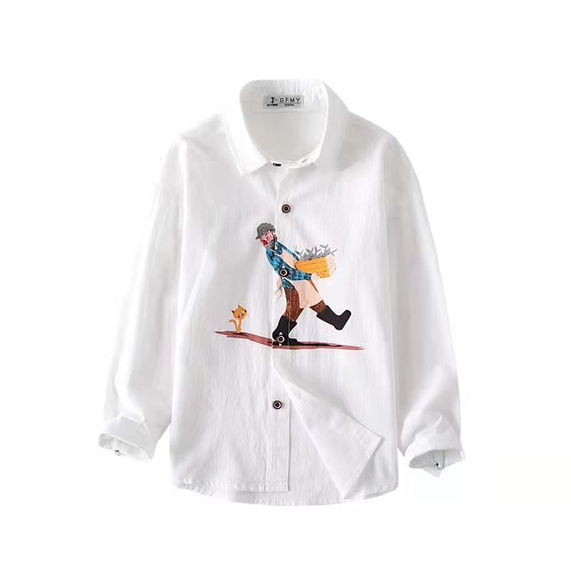 中大童夹棉衬衣120-160纸样下载-vv衣学院