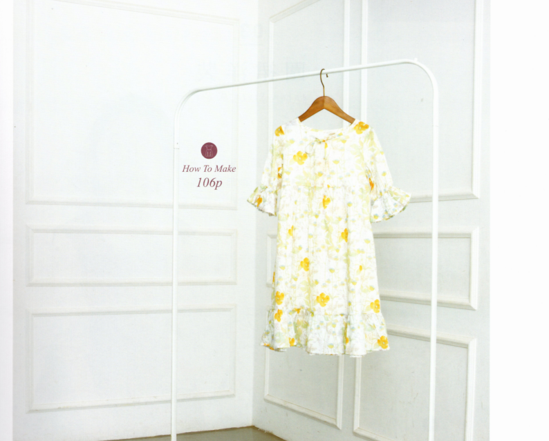 图片[1]-儿童荷叶边洋装90-130cm码纸样下载-vv衣学院