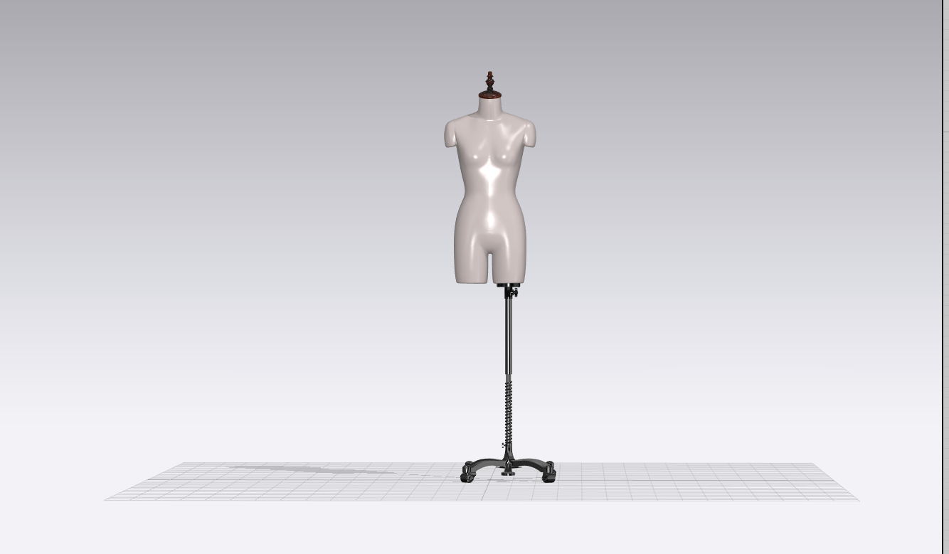 CLO3D发光支架人台-vv衣学院