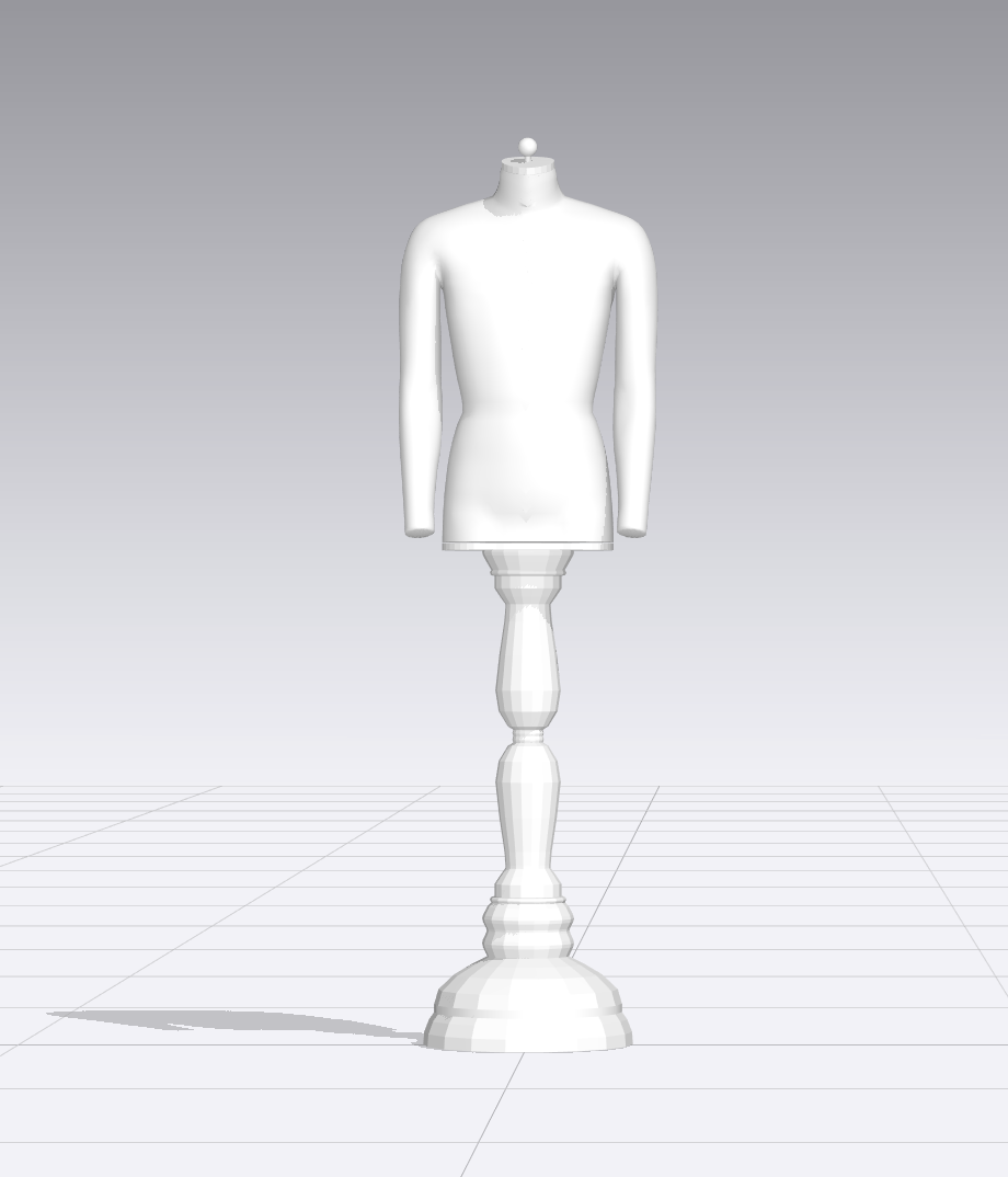 CLO3d男装带袖的人台支架-vv衣学院