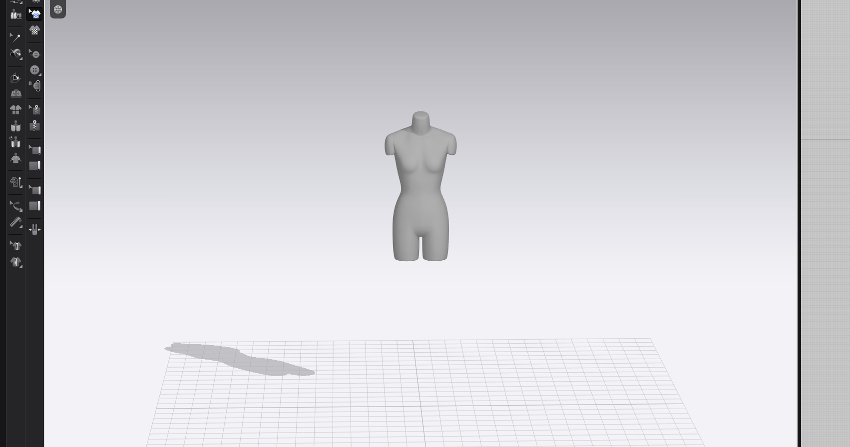 半身女带线半腿人台-vv衣学院