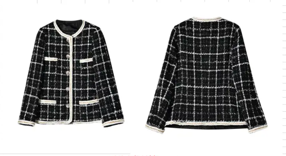 打版小香风气质短款上衣外套制作-vv衣学院