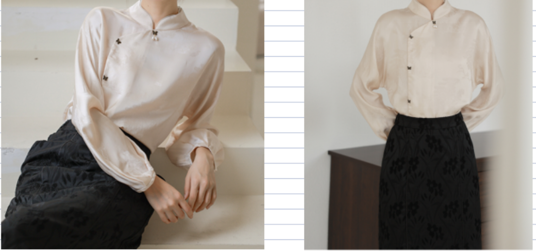 盘口改良唐装中式小衫-vv衣学院