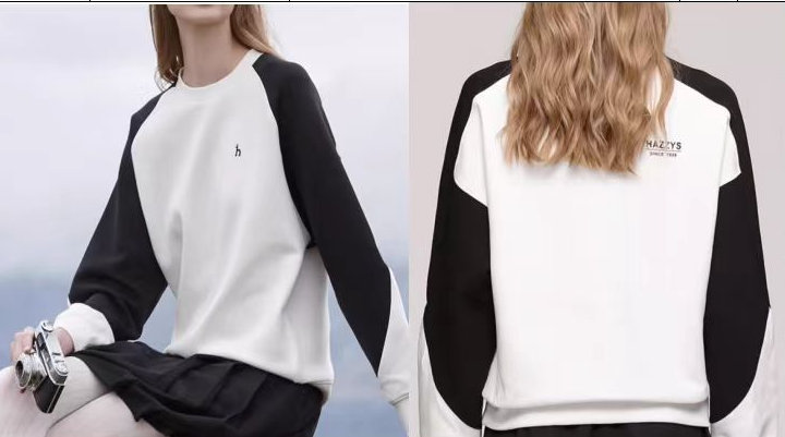 英伦风通勤圆领早秋卫衣纸样-vv衣学院