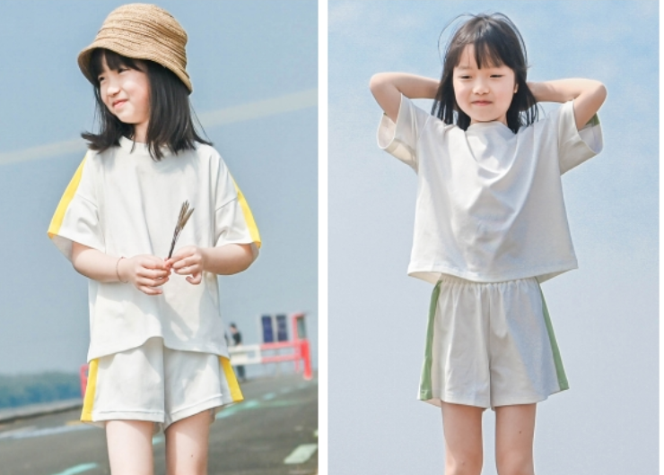 卫兰儿童T恤+短裤套装适合小白新手-vv衣学院