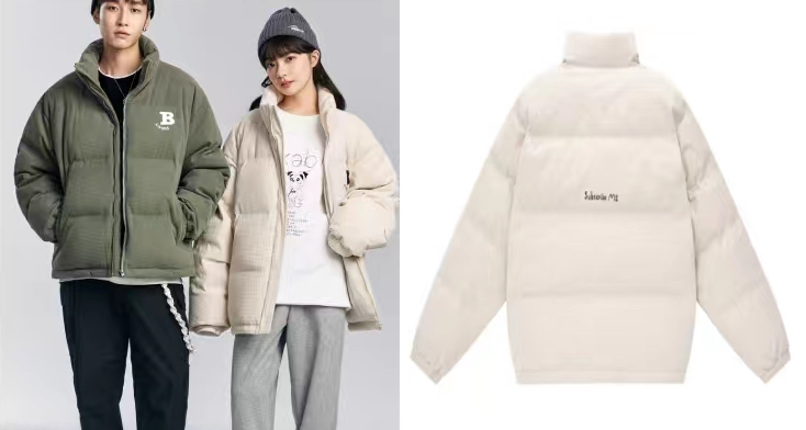 男女同款面包服羽绒外套纸样-vv衣学院