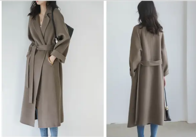 双面羊绒呢子大衣外套-vv衣学院