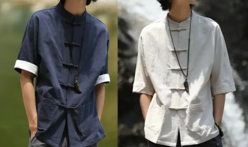 中国风中华立领衬衣纸样-vv衣学院