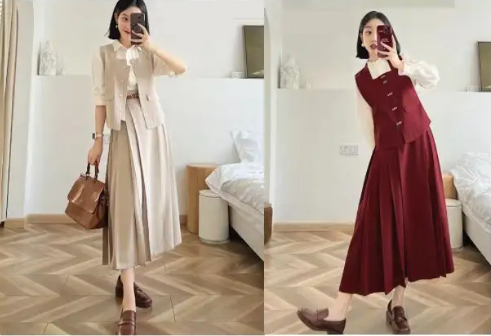 汉元素通勤短比甲+改良马面裙纸样-vv衣学院