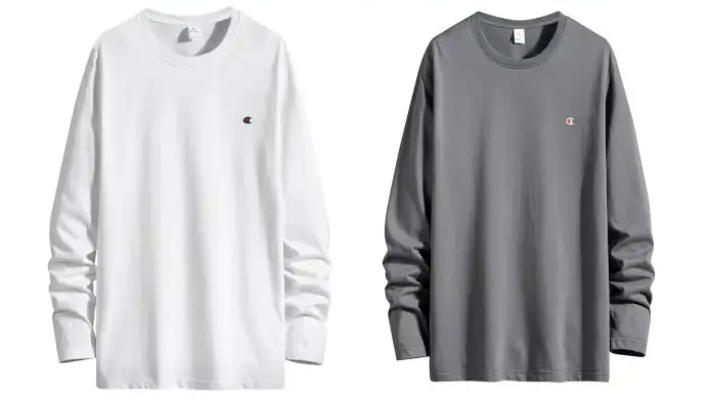 长袖打底百搭男士落肩T恤-vv衣学院