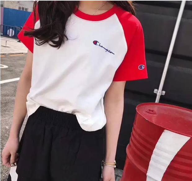 拼色插肩袖T恤纸样-vv衣学院