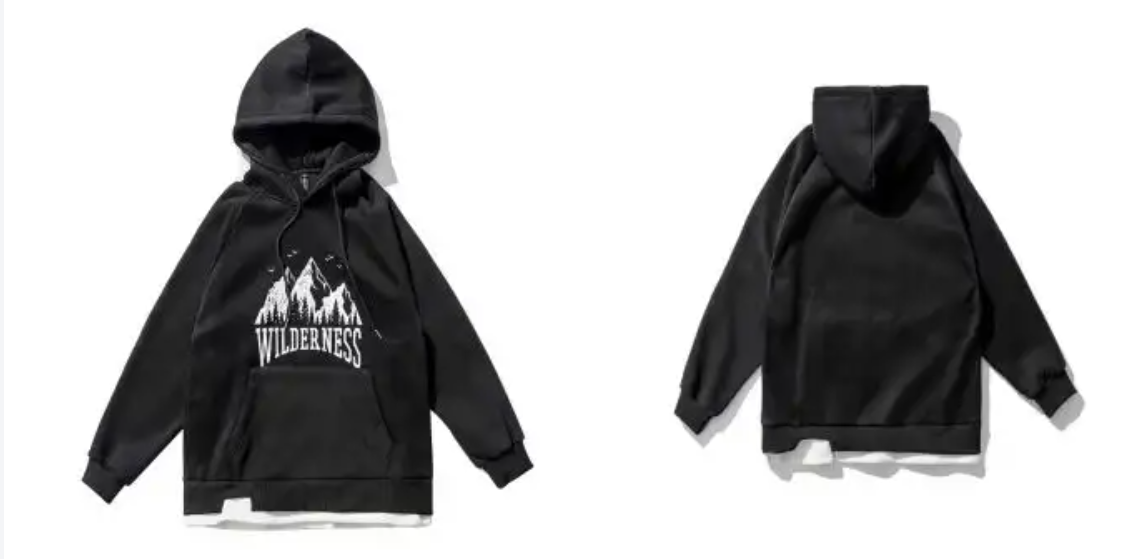 男女情侣装韩版秋冬新款插肩袖百搭卫衣纸样-vv衣学院