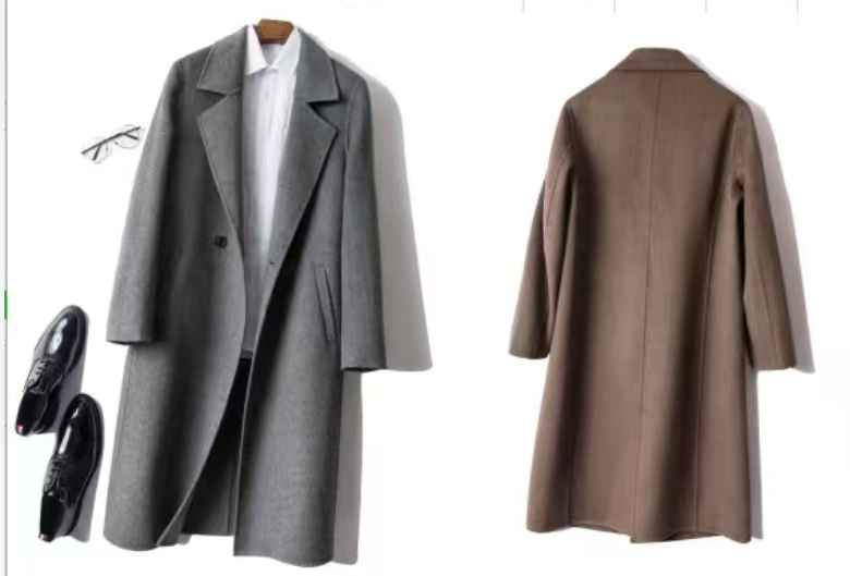 双面呢羊绒男装大衣纸样-vv衣学院