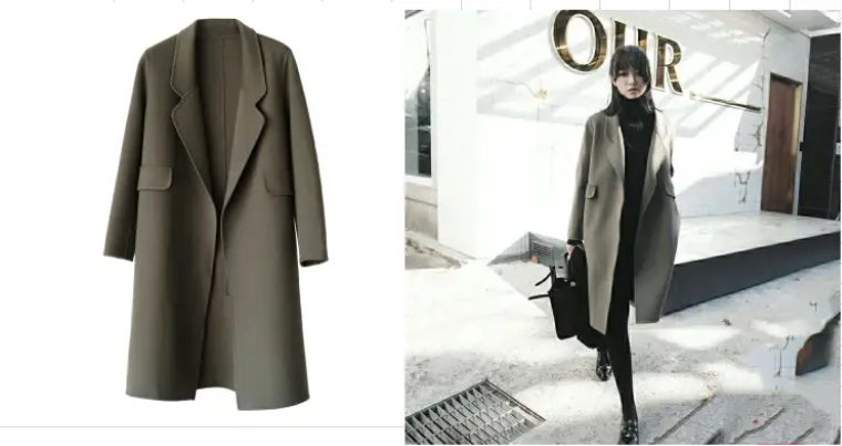 非常哇塞日系复古V领收腰连衣裙纸样-vv衣学院