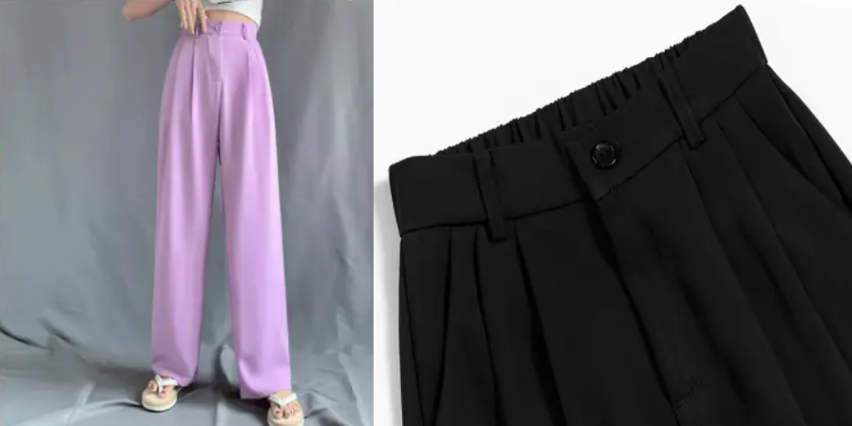 卫兰服装纸样女裤春夏宽松韩版高腰显瘦做裤-vv衣学院