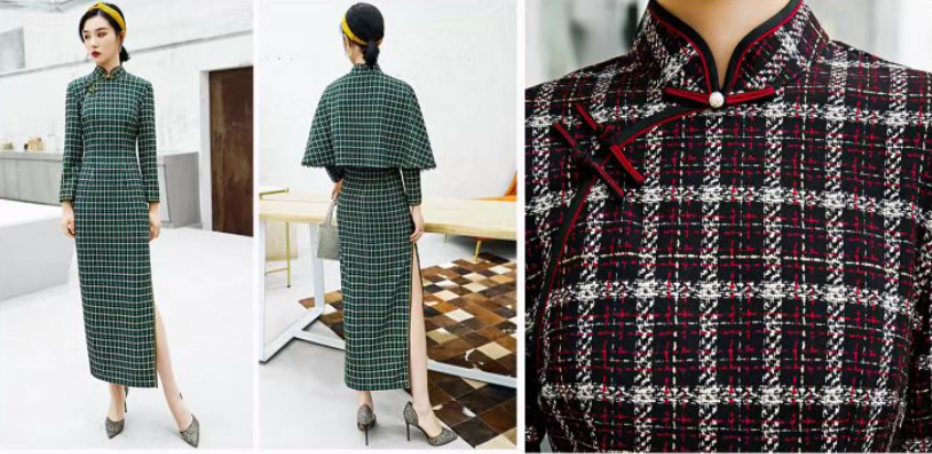 卫兰秋冬复古旗袍+披肩制作-vv衣学院