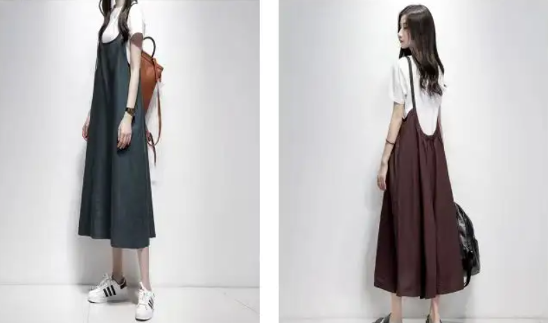 日系减龄背带裙纸样-vv衣学院
